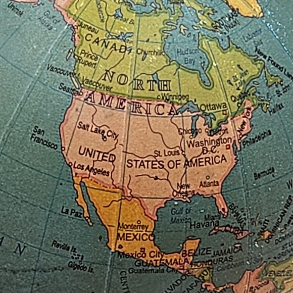 GLOBE 4inch diameter 163,000,000 : 1 scale copyright 2008 government of India - Picture 4 of 11